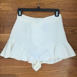 Sandro Paris white flowy shorts